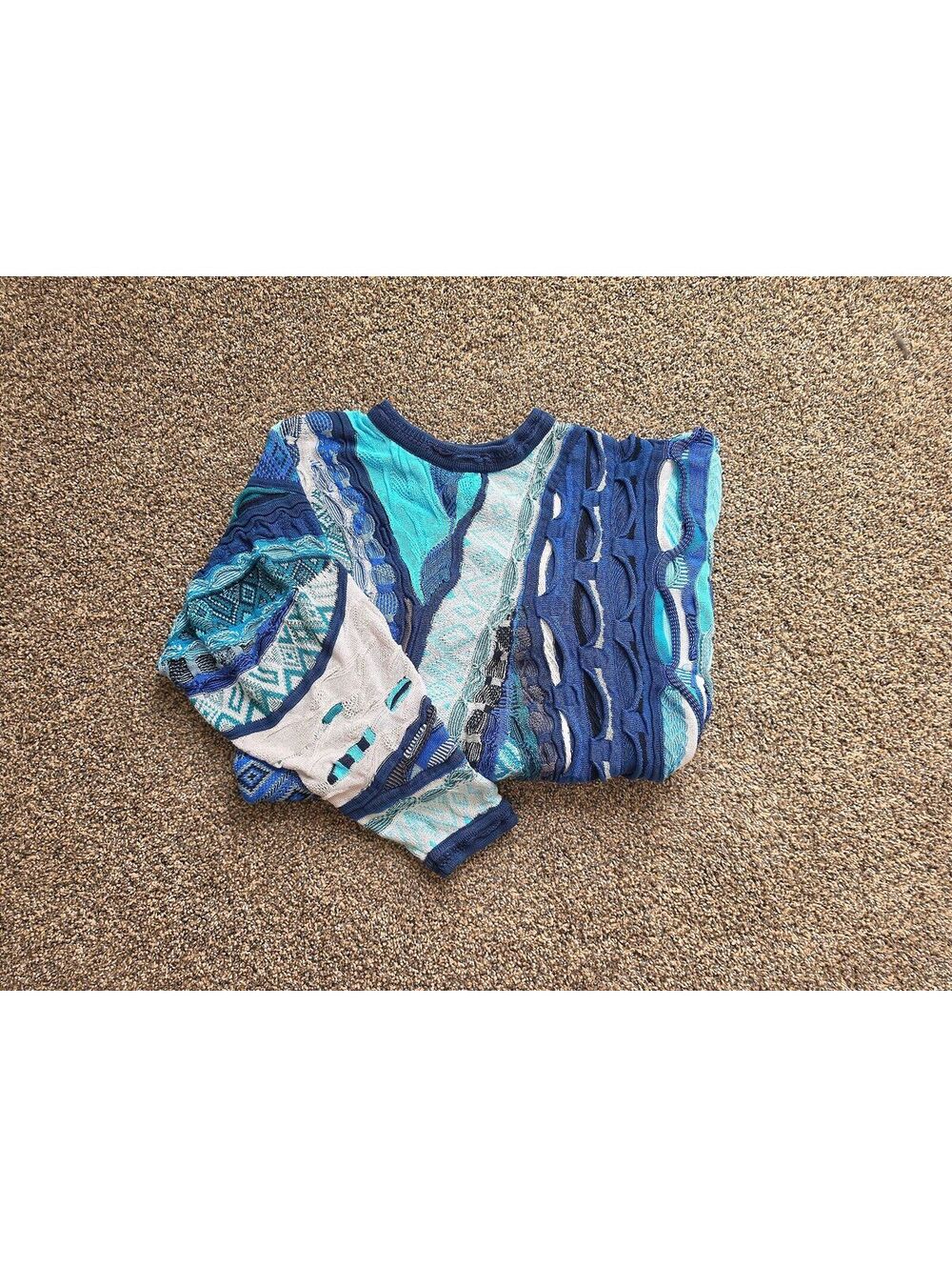 Coogi 3D Knit Sweater L | 90s Crewneck